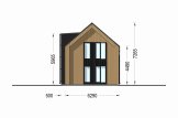 Dřevěný rodinný dům INGRID PREMIUM 170m² 66mm + izolace do stěn a podlahy