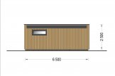 Dřevěná chata PREMIUM 30m² (6,5x4,5) 44mm + izolace do stěn a podlahy