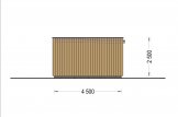 Dřevěná chata PREMIUM 30m² (6,5x4,5) 44mm + izolace do stěn a podlahy