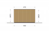 Zahradní domek PREMIUM 28m² (7x4) 44mm + izolace do stěn a podlahy