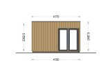Zahradní domek PREMIUM 24m² (6x4) 44mm + izolace do stěn a podlahy