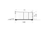 Dřevěná chata Lucia 2 PREMIUM - 50m², 66mm + izolace do stěn a podlahy + PVC okna a dveře s izolačním trojsklem