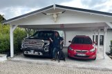 Přístřešek na auto CLASSIC DUO 6x6 36m²