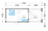Zahradní domek PREMIUM 15m² (5x3) + izolace do stěn a podlahy