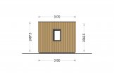 Zahradní domek PREMIUM 18m² (6x3) 44mm + izolace do stěn a podlahy