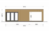 Zahradní domek PREMIUM 15m² (5x3) + izolace do stěn a podlahy