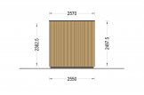 Zahradní domek PREMIUM 10m²(4,1x2,4) 44mm + izolace do stěn a podlahy