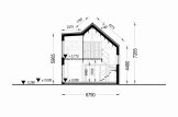 Dřevěný rodinný dům INGRID PREMIUM 170m² 66mm + izolace do stěn a podlahy