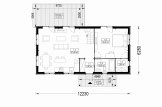 Dřevěný rodinný dům VERA PREMIUM 127m² 66mm + izolace do stěn a podlahy