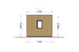 Zahradní domek PREMIUM 15m² (5x3) 44mm + izolace do stěn a podlahy