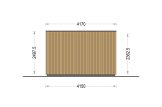 Zahradní domek PREMIUM 28m² (7x4) 44mm + izolace do stěn a podlahy