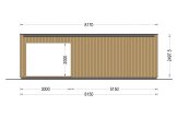 Zahradní domek PREMIUM 15m² (5x3) + izolace do stěn a podlahy