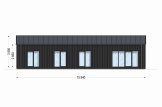 Dřevěný rodinný dům ROBERTA PREMIUM 110m² 66mm + izolace do stěn a podlahy