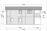 Montovaný dům TOULOUSE 100m² (11x6) 44+44mm + izolace do stěn a podlahy