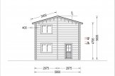 Montovaný dům TOULOUSE 100m² (11x6) 44+44mm + izolace do stěn a podlahy