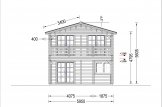 Montovaný dům TOULOUSE 100m² (11x6) 44+44mm + izolace do stěn a podlahy