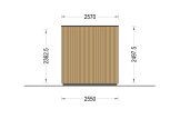 Zahradní domek PREMIUM 10m²(4,1x2,4) 44mm + izolace do stěn a podlahy