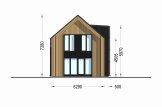 Dřevěný rodinný dům ASTRID PREMIUM 120m² 66mm + izolace do stěn a podlahy
