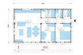 Montovaná chata CARLA 75m² (6,6x11,3) 66mm + izolace do stěn a podlahy