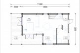 Montovaný dům TOULOUSE 100m² (11x6) 44+44mm + izolace do stěn a podlahy