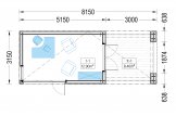 Zahradní domek PREMIUM 15m² (5x3) + izolace do stěn a podlahy