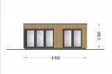 Dřevěná chata PREMIUM 30m² (6,5x4,5) 44mm + izolace do stěn a podlahy