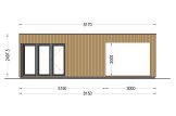Zahradní domek PREMIUM 15m² (5x3) + izolace do stěn a podlahy