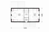 Dřevěný rodinný dům VERA PREMIUM 127m² 66mm + izolace do stěn a podlahy