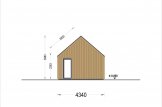 Montovaná chata ADA 50m² (12x4) 66mm + izolace do stěn a podlahy