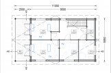 Montovaný dům TOULOUSE 100m² (11x6) 44+44mm + izolace do stěn a podlahy