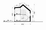 Dřevěný rodinný dům ASTRID PREMIUM 120m² 66mm + izolace do stěn a podlahy