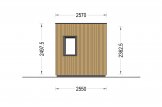 Zahradní domek PREMIUM 10m²(4,1x2,4) 44mm + izolace do stěn a podlahy