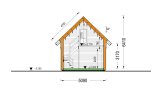 Montovaná chata KARINA PREMIUM 35m² (7x5) 66mm + izolace do stěn a podlahy