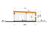 Montovaný rodinný dům CARLA 75m² (6,6x11,3) 66mm + izolace do stěn a podlahy