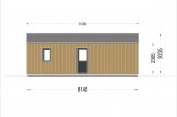Dřevěná chata ANGELA 50m² (8.2x6) 44mm + izolace do stěn a podlahy