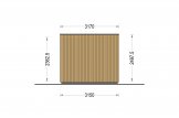 Zahradní domek PREMIUM 18m² (6x3) 44mm + izolace do stěn a podlahy