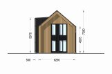Dřevěný rodinný dům ASTRID PREMIUM 120m² 66mm + izolace do stěn a podlahy