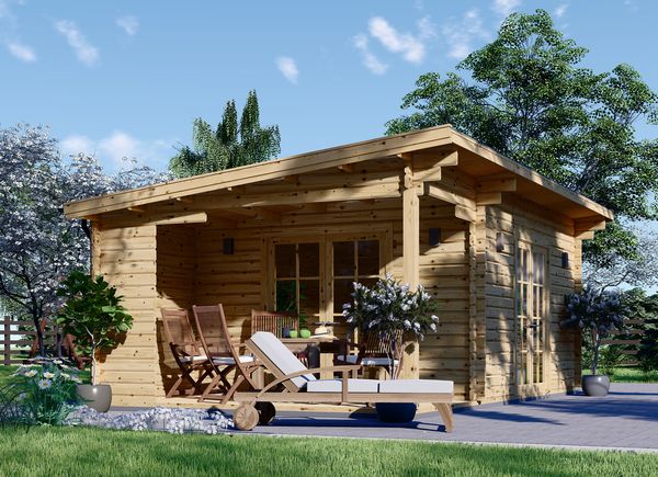 Zahradní chata CARL 19.9m²(5x4) 34mm