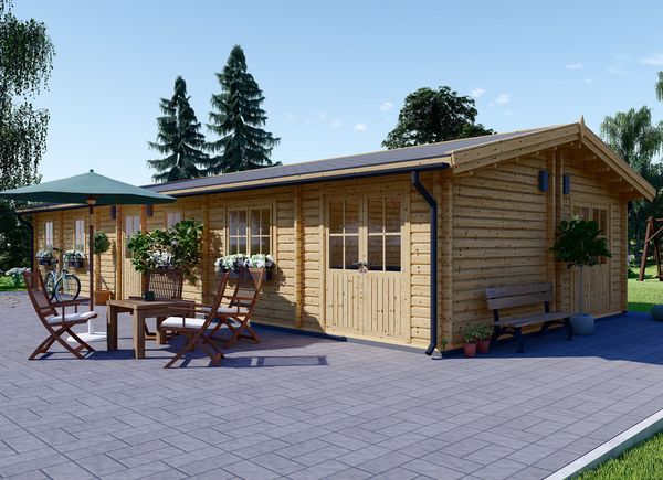 Dřevěný bungalov BRIGHTON 90m² (6x15) 66mm