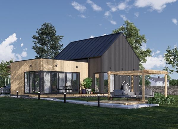 Montovaný rodinný dům MIRABEL PREMIUM 69m² (12x8) 66mm + izolace do stěn a podlahy