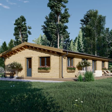Montovaný rodinný dům LIMOGES PREMIUM 103m² 66mm + izolace do stěn a podlahy