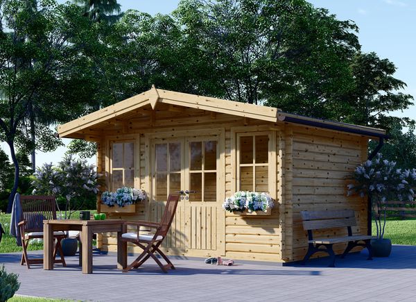 Zahradní chatka OLYMP (44 mm), 4x3 m, 12 m²