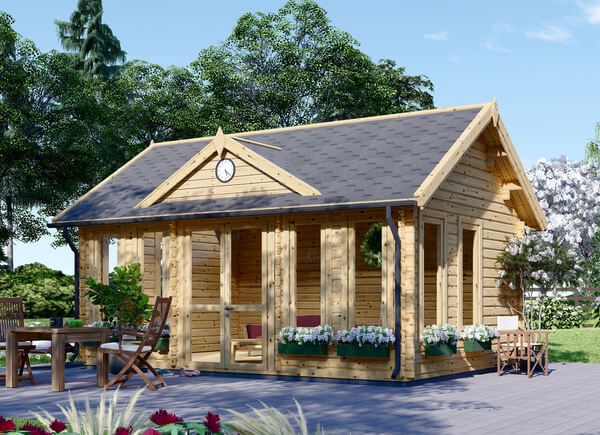 Zahradní domek BRUXELLES  22m² (5.5x4) 44mm