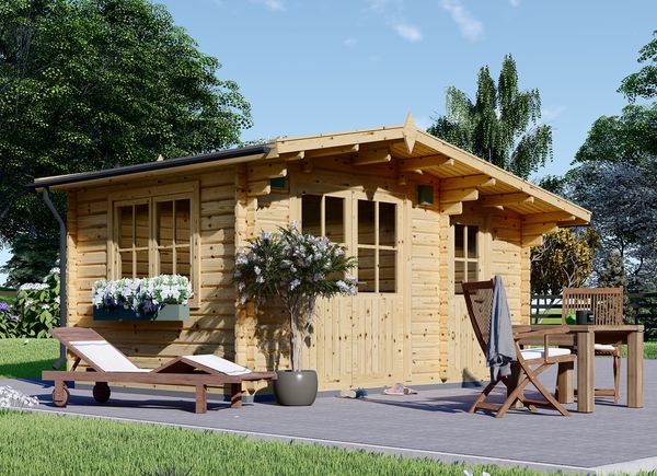 Zahradní domek BENINGTON 13m²(4,5x3) 34mm
