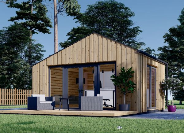 Zahradní domek TONIA 20 m² (5x4) 34 mm + obklad