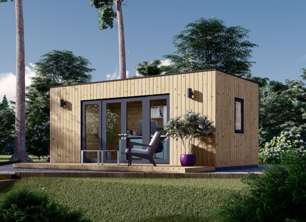 Zahradní domek PREMIUM 18m² (6x3) 44mm + izolace do stěn a podlahy