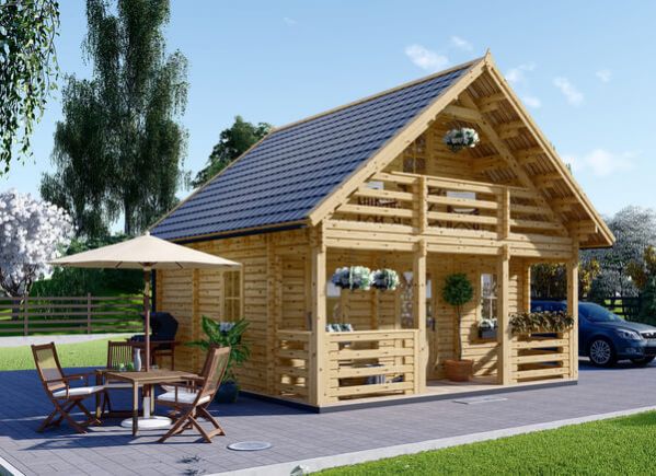 Dřevěný dům LIVINGTON 36m² (6x6) 66mm