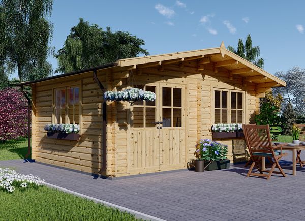 Zahradní domek LILLE 12m² (4x3) 34mm