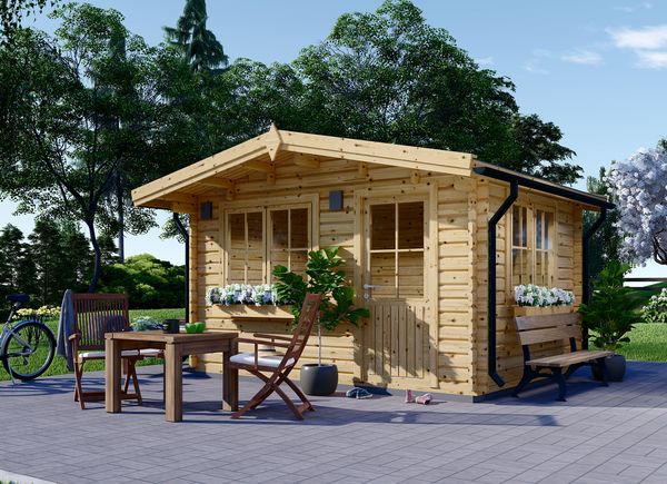 Zahradní domek DREUX 16m²(4x4) 44mm