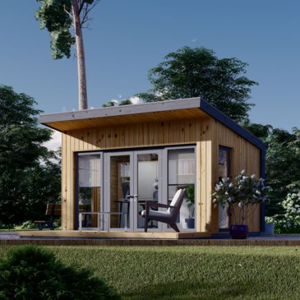 Zahradní domek EVELIN 12 m² (4x3) 34 mm + obklad